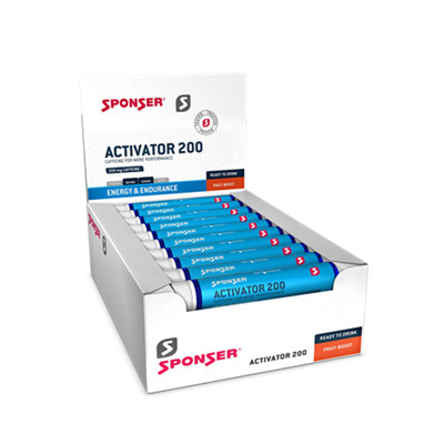 Sponser Activator 200 Fruit Boost 30 x 25 ml Nahrungsergänzung in blau ...