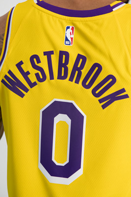 Achat Los Angeles Lakers Icon Edition Russell Westbrook maillot de basket  hommes hommes pas cher