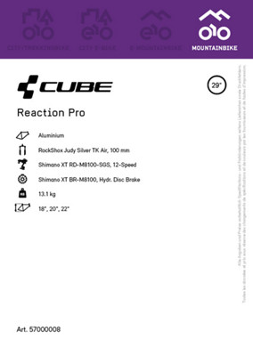 Cube reaction deals pro 29er