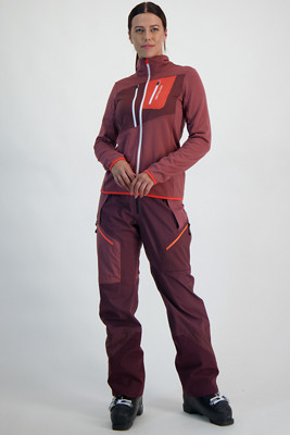 Ortovox Fleece Grid Damen Midlayer In Berry Kaufen | Ochsnersport.ch