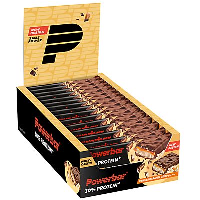 30% Protein Plus Vanilla-Caramel Crisp 15 x 55 g barretta per lo sport
