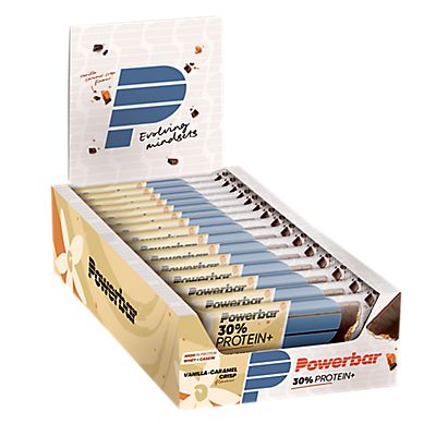 30% Protein Plus Vanilla-Caramel Crisp 15 x 55 g barretta per lo sport