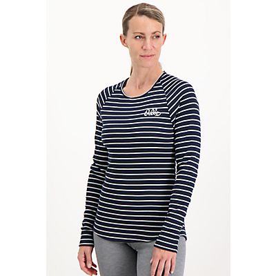 Image of Active Warm Originals Stripe ECO Damen Thermo Longsleeve