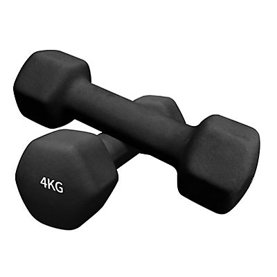Hexagonal neoprene 2 x 4 kg set bilanciere