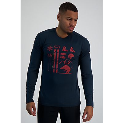 Skiing Bear Herren Longsleeve