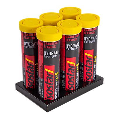 6-Pack Iso Hydrate & Perform Cranberry 10 x 12 g compresse effervescenti
