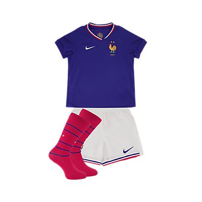 Image of Frankreich Home Replica Mini Kinder Fussballset EM 2024