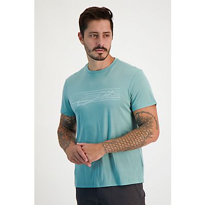 Image of Merino Blend Core Ski Stripes Herren T-Shirt
