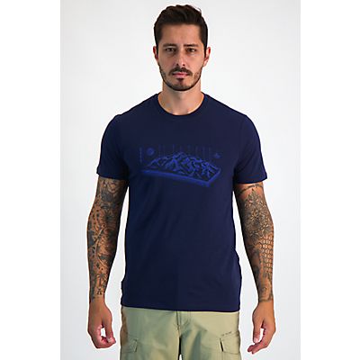 Image of Merino Blend Central Classic Alps 3D Herren T-Shirt