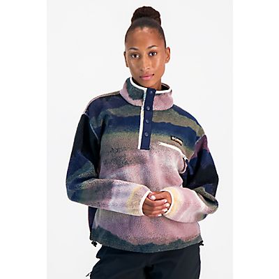 Image of Helvetia™ II Printed Cropped Half Snap Damen Midlayer