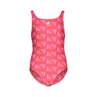 Logo Graphic V-Back Mädchen Badeanzug