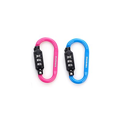 Image of 2-Pack D-Form Zahlenschloss Karabiner