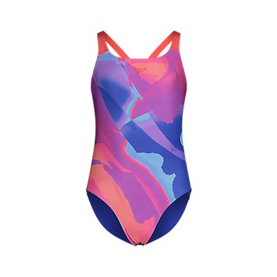 Digital Allover Powerback Mädchen Badeanzug