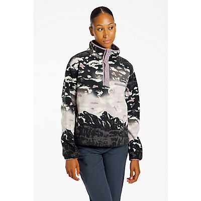 Helvetia™ II Cropped Sherpa Half Snap Printed Damen Midlayer