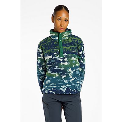 Helvetia™ II Cropped Sherpa Half Snap Printed Damen Midlayer