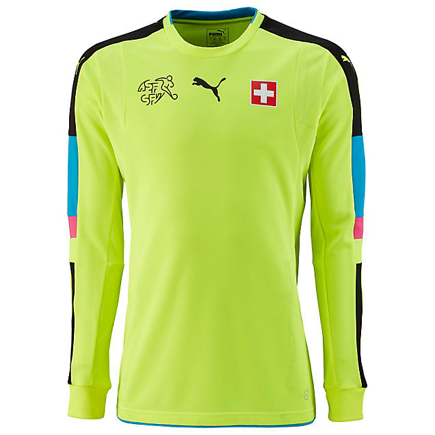 Schweiz TW-Trikot Kinder in gelb - Puma | online kaufen