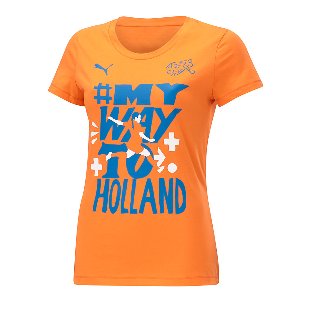 t shirt puma donna arancione