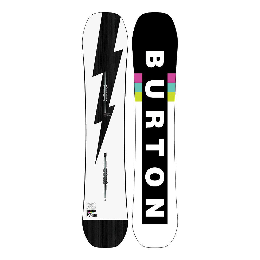 Burton Custom Flying V Herren Snowboard 20/21 in schwarz-weiß 