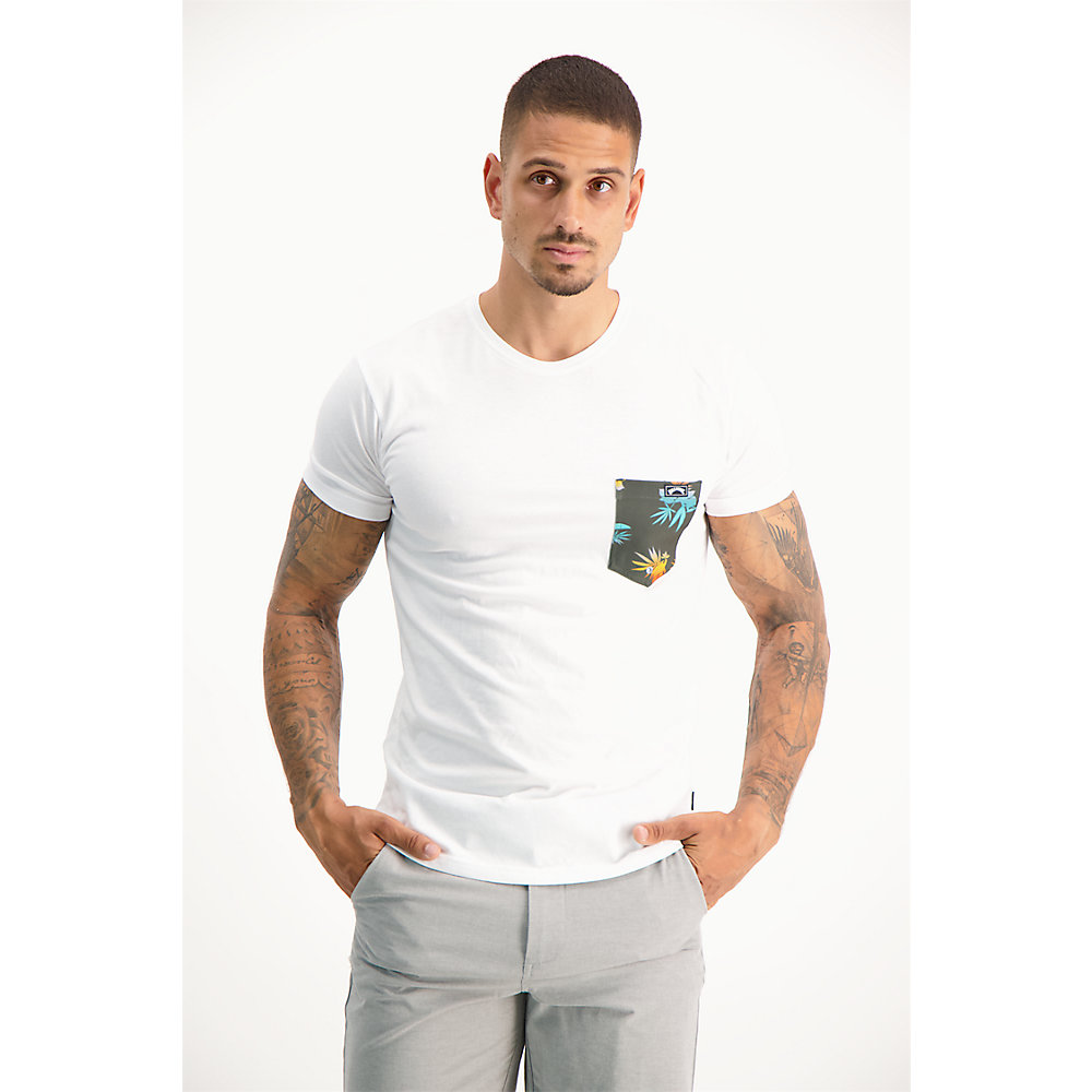 Wassersport Shirt Lycra BILLABONG TEAM POCKET SS Lycra 2020 white T-shirt 
