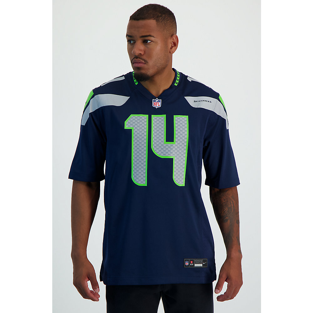 MAILLOT FEMME NIKE Seattle Seahawks Logo Vert Bleu Nfl Football