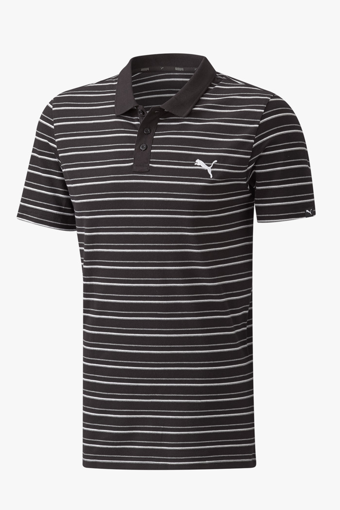 Essentials Sports Stripe Pique Herren Poloshirt in schwarz Essentials Sports Stripe Pique Herren Poloshirt in schwarz