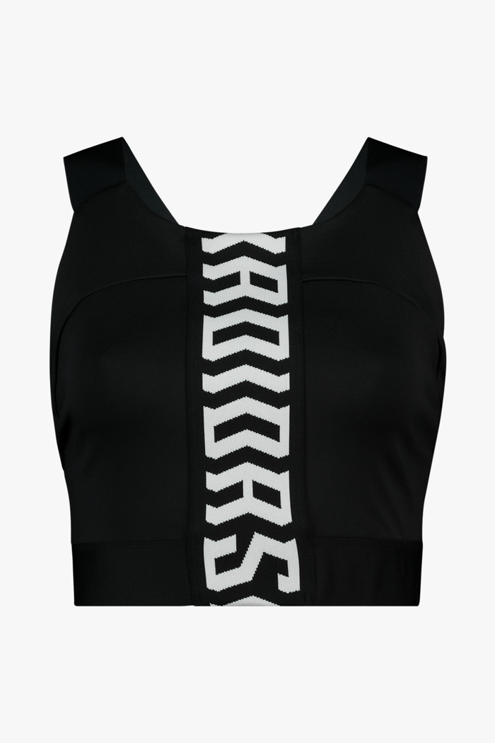 crop top adidas nero