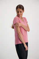 ASICS V-Neck Damen T-Shirt rosa