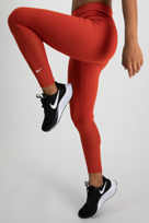 Nike One tight 7/8 femmes rouge