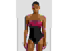 speedo Digital Placement Medalist maillot de bain femmes violet/noir/rose vif