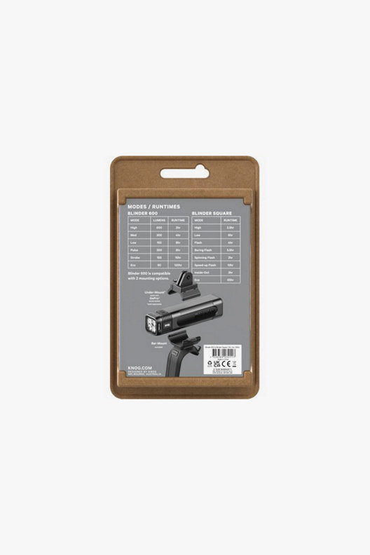 Knog Blinder 600 & Blinder Square set luci