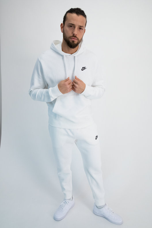White nike club hoodie online