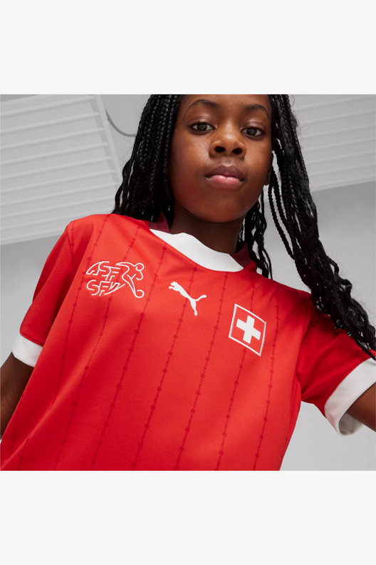 Puma Schweiz Home Replica Kinder Fussballtrikot EM 2024 in rot kaufen ochsnersport.ch