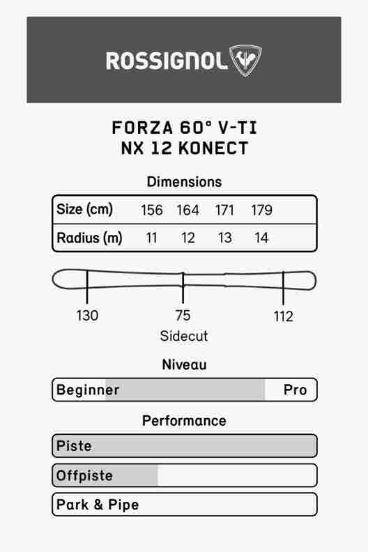 Rossignol Forza 60° V-TI Ski Set 23/24