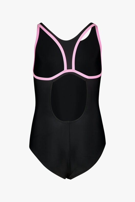 speedo Boom Logo Placement Flyback Mädchen Badeanzug in schwarz kaufen