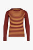 Odlo Active Warm ECO Stripes manche longue thermique enfants rost