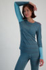 Ortovox 185 Rock'n'Wool Damen Thermo Longsleeve grau