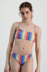 PROTEST Prtcancan Bandeau bikini femmes bleu/rouge