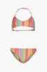 Roxy Ocean Treasure Triangle bikini bambina corallo