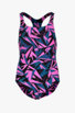speedo Hyperboom Allover Medalist maillot de bain filles noir/violet