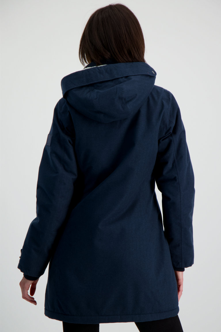 Manteau bleu shop pas cher