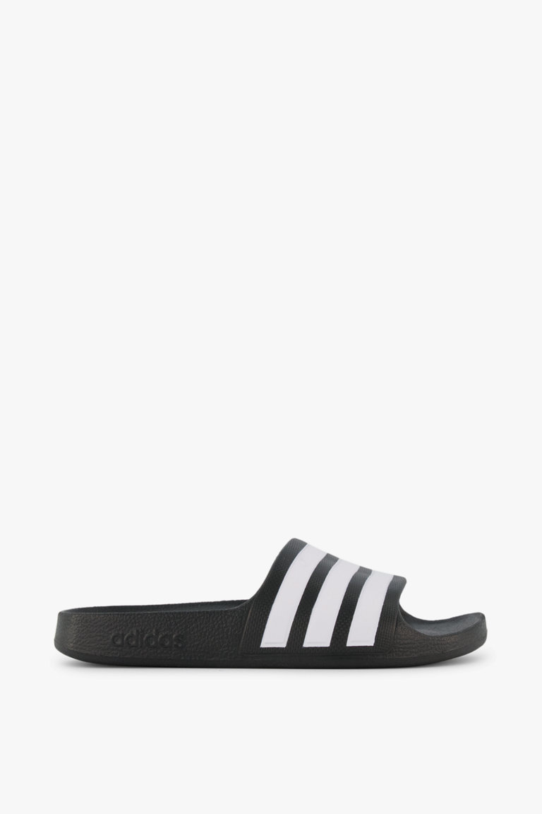 adidas Performance Adilette Aqua Kinder Slipper in schwarz wei