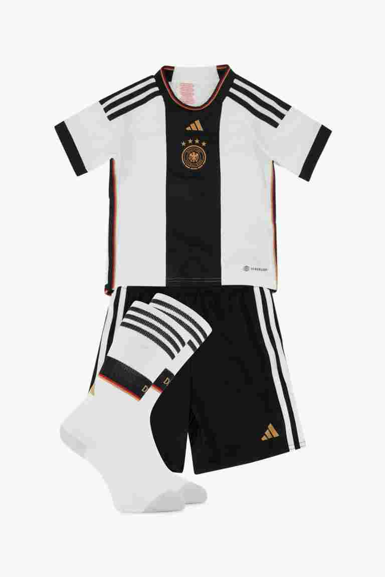 adidas Performance Allemagne Home Replica Mini kit de football enfants WM 2022