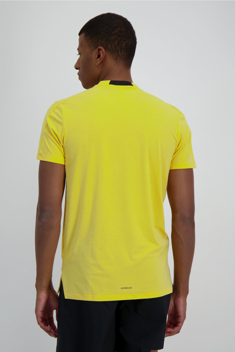 Compra Designed for Training Workout t shirt uomo adidas Performance in giallo ochsnersport.ch