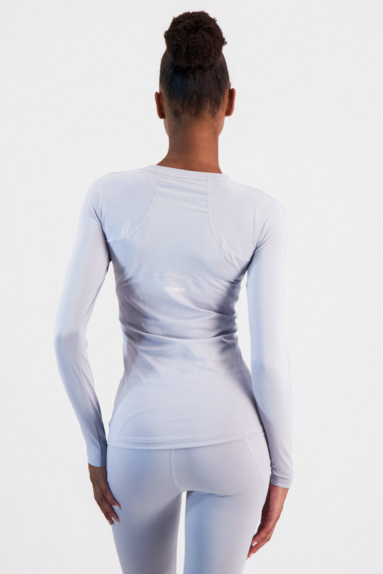 adidas Performance Techfit Training Damen Longsleeve in hellgrau kaufen ochsnersport.ch