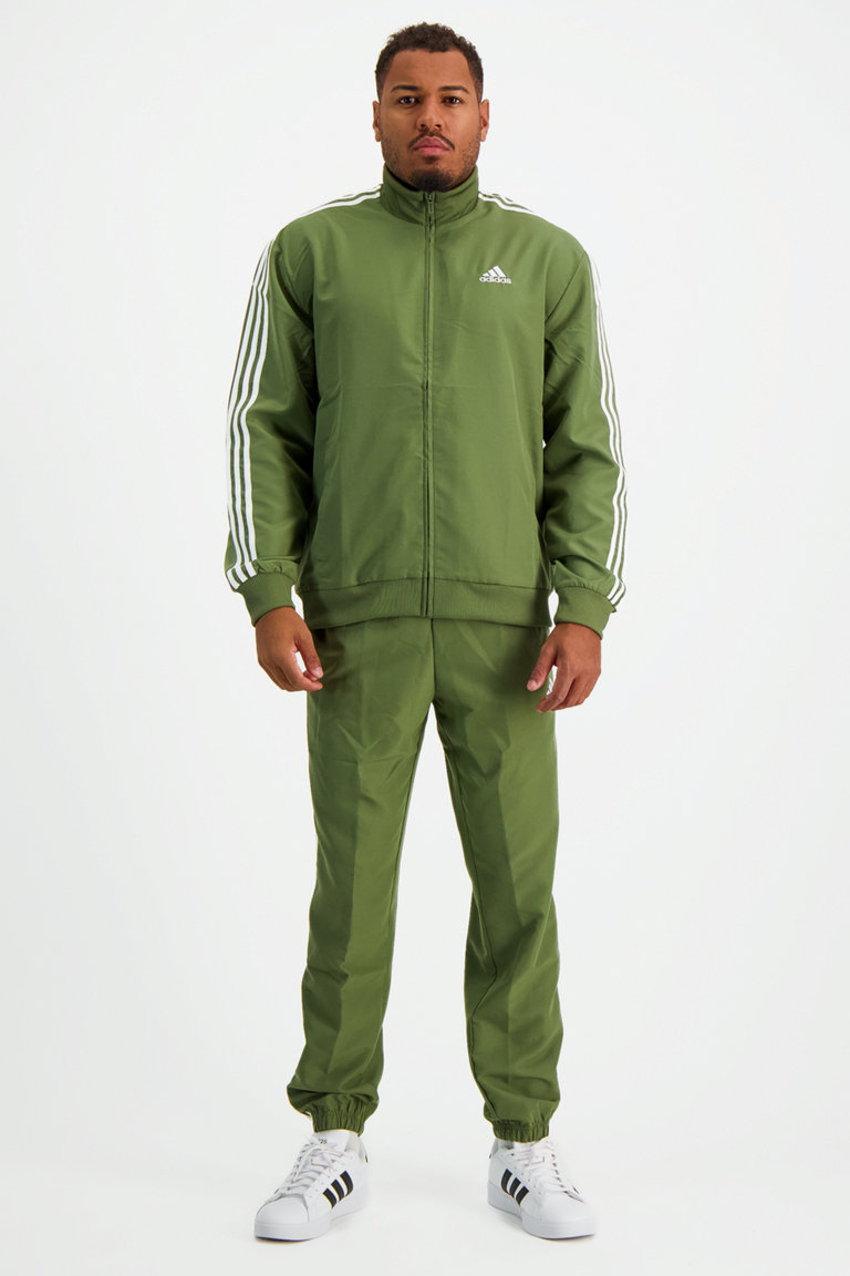 adidas Sportswear 3S Woven Herren Trainingsanzug in olive kaufen ochsnersport.ch