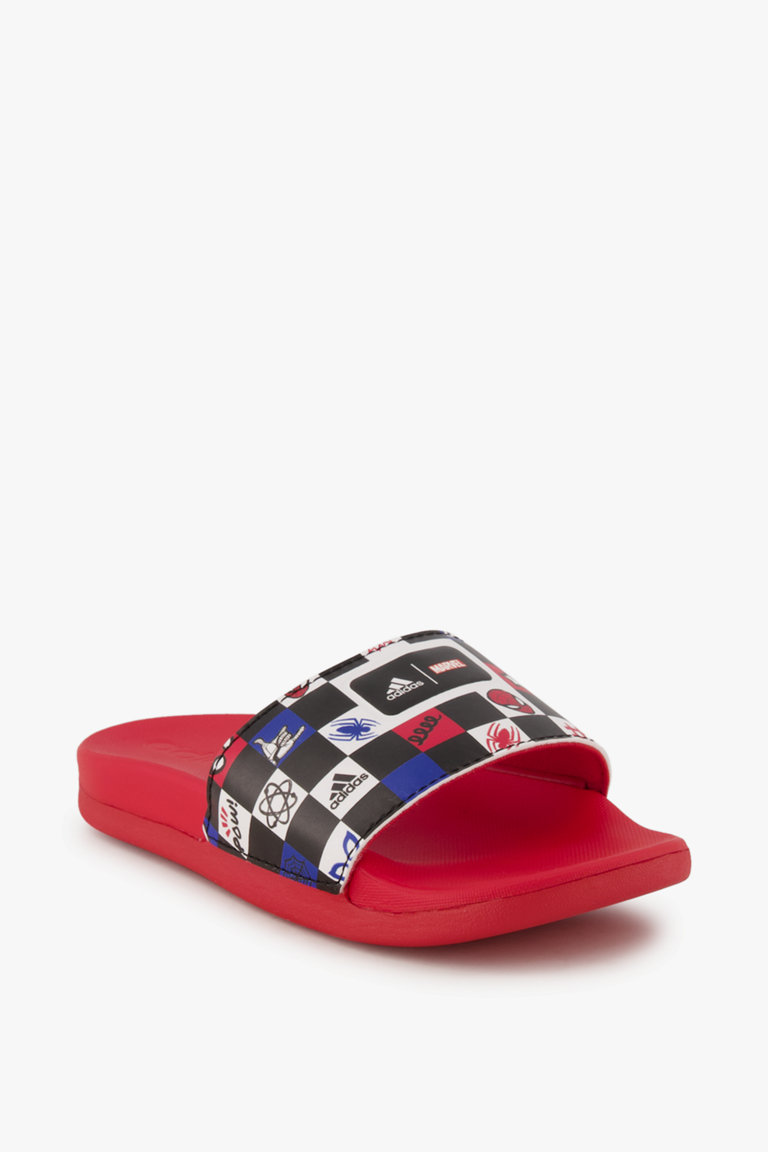 adidas Sportswear Adilette Comfort Spiderman Kinder Slipper in rot