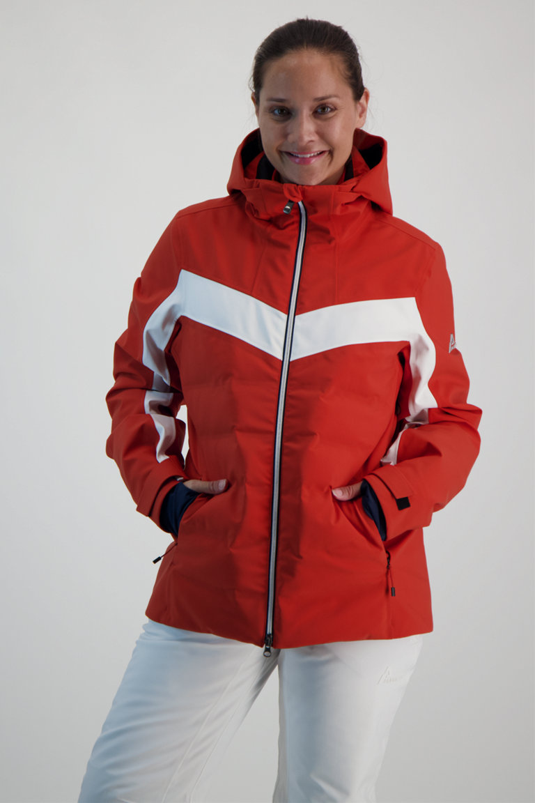 Blouson ski femme top rouge