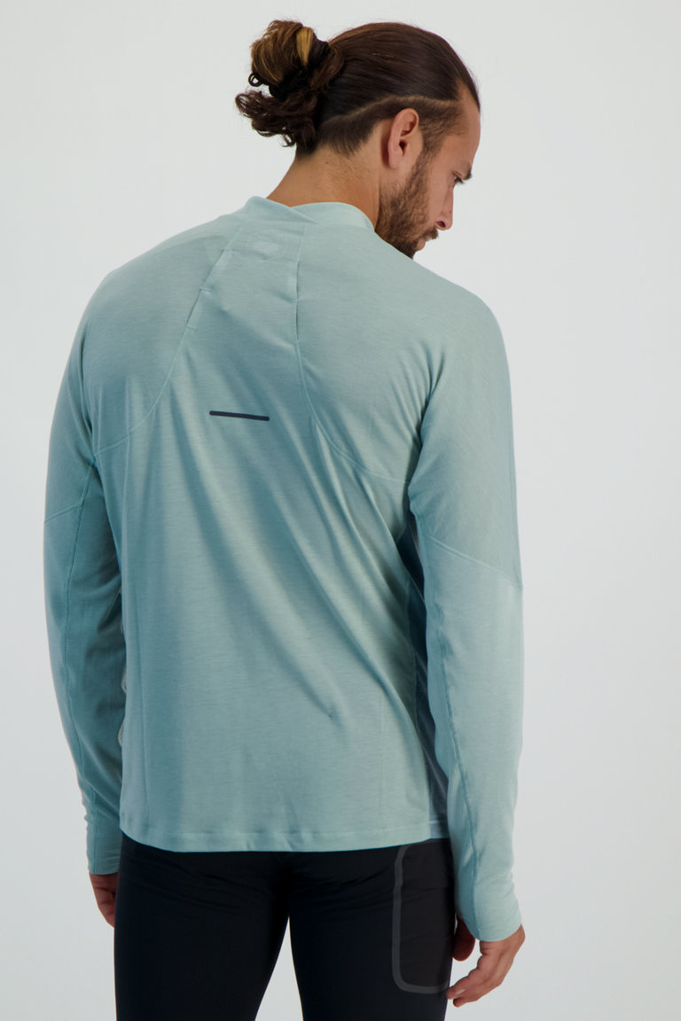 Compra Metarun Mock longsleeve uomo ASICS in blu grigio ochsnersport.ch