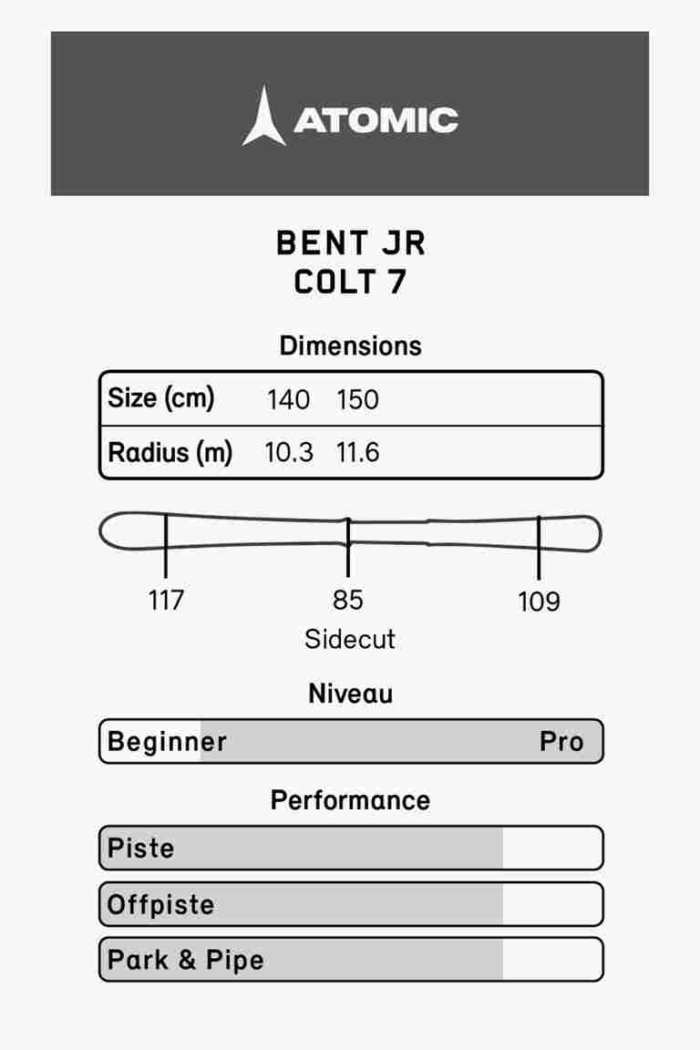 ATOMIC Bent 140-150 set sci 23/24