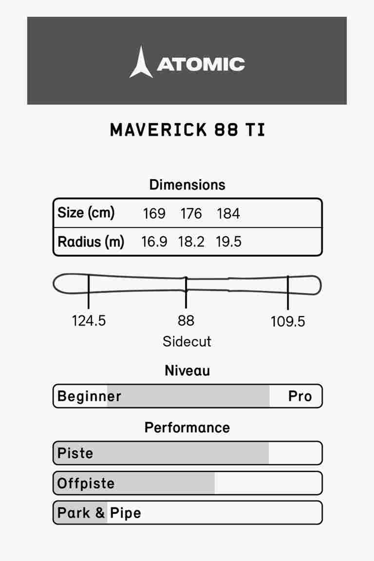 ATOMIC Maverick 88 TI ski 23/24